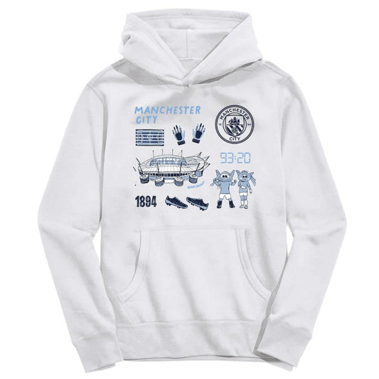Manchester City Vive La Fete Toddler Impressions Icons Hoodie Discount - White