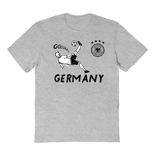 Germany National Team Vive La Fete Youth Chilena Style T-Shirt for sale - Gray