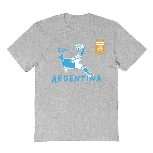 Argentina National Team Vive La Fete Youth Chilena Style T-Shirt for sale - Gray