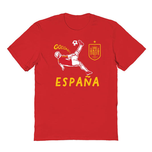 Spain National Team Vive La Fete Toddler Chilena Style T-Shirt for sale - Red