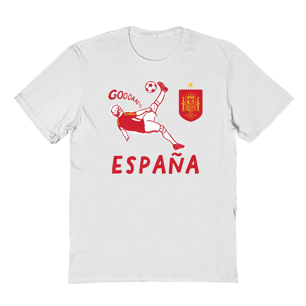 Spain National Team Vive La Fete Toddler Chilena Style T-Shirt for sale - White