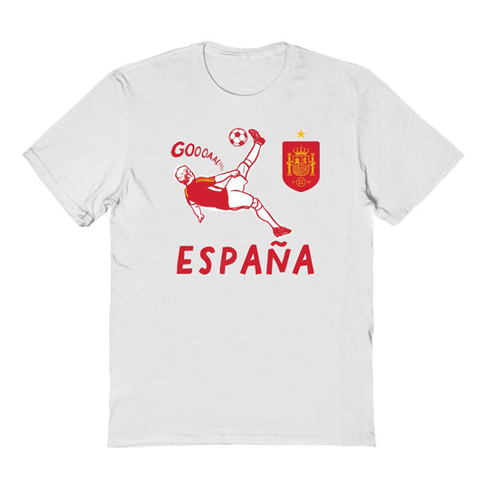 Spain National Team Vive La Fete Toddler Chilena Style T-Shirt for sale - White