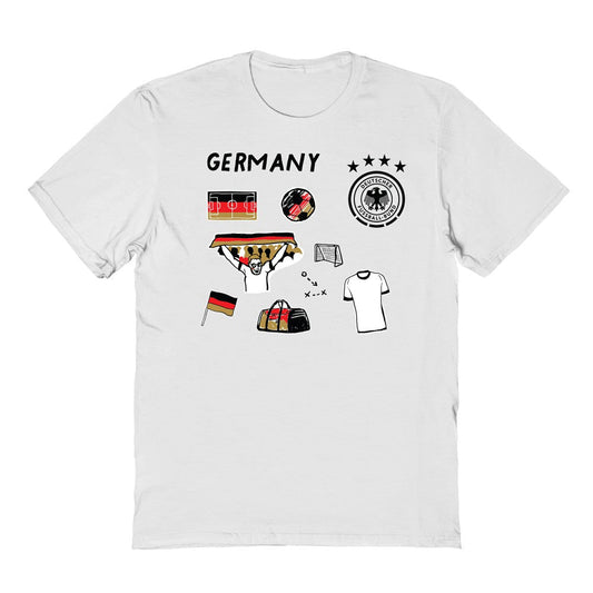 Germany National Team Vive La Fete Youth Impressions Icons T-Shirt for sale - White