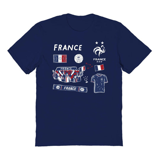 France National Team Vive La Fete Toddler Impressions Icons T-Shirt for sale - Navy