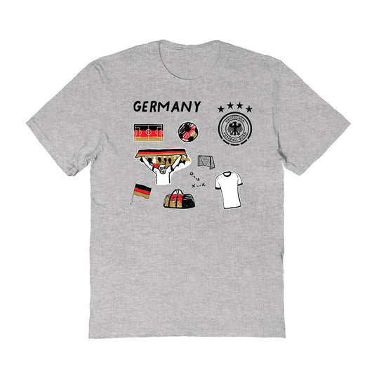 Germany National Team Vive La Fete Toddler Impressions Icons T-Shirt for sale - Gray