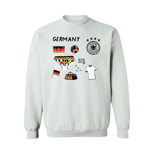Germany National Team Vive La Fete Women's Impressions Icons Sweatshirt for sale - White