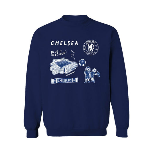 Chelsea Vive La Fete Women's Impressions Icons Sweatshirt on sale - Navy