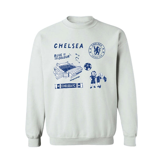 Chelsea Vive La Fete Women's Impressions Icons Sweatshirt on sale - White