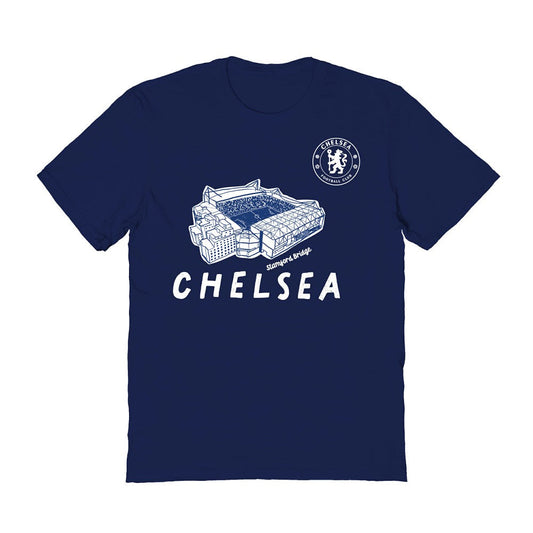 Chelsea Vive La Fete Women's Stadium Style T-Shirt on sale - Navy