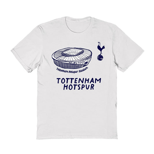 Tottenham Hotspur Vive La Fete Women's Stadium Style T-Shirt Sale - White