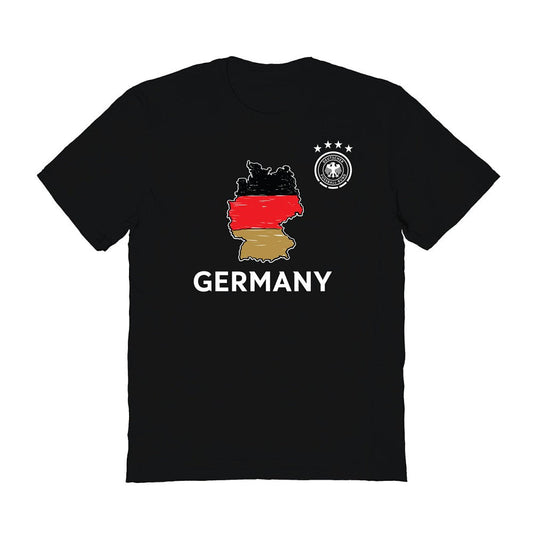 Germany National Team Vive La Fete Youth Map Style T-Shirt for sale - Black