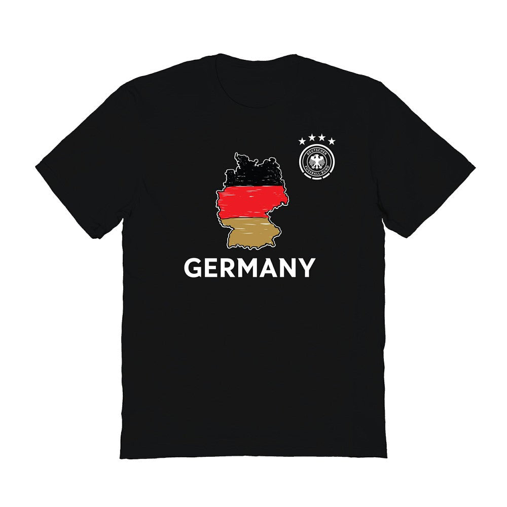 Germany National Team Vive La Fete Toddler Map Style T-Shirt for sale - Black