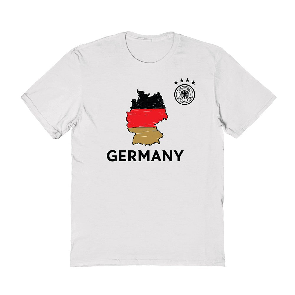 Germany National Team Vive La Fete Toddler Map Style T-Shirt for sale - White