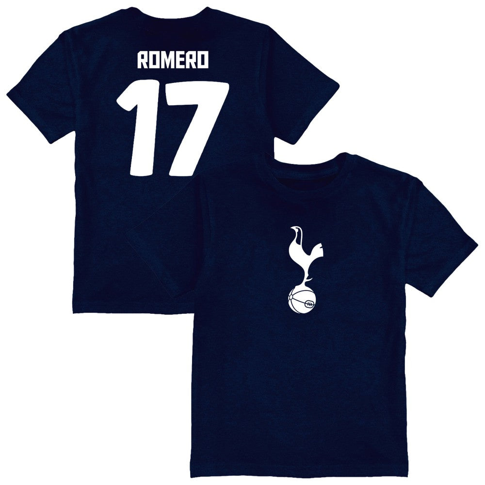 Cristian Romero Tottenham Hotspur Vive La Fete Toddler Player Name & Number Color Badge T-Shirt Sale - Navy