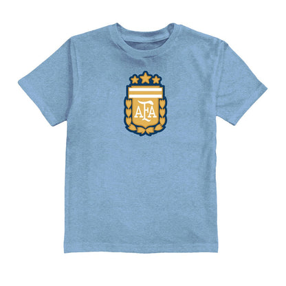 Lautaro Martinez Argentina National Team Vive La Fete Toddler Player Name & Number Color Badge T-Shirt for sale - Light Blue