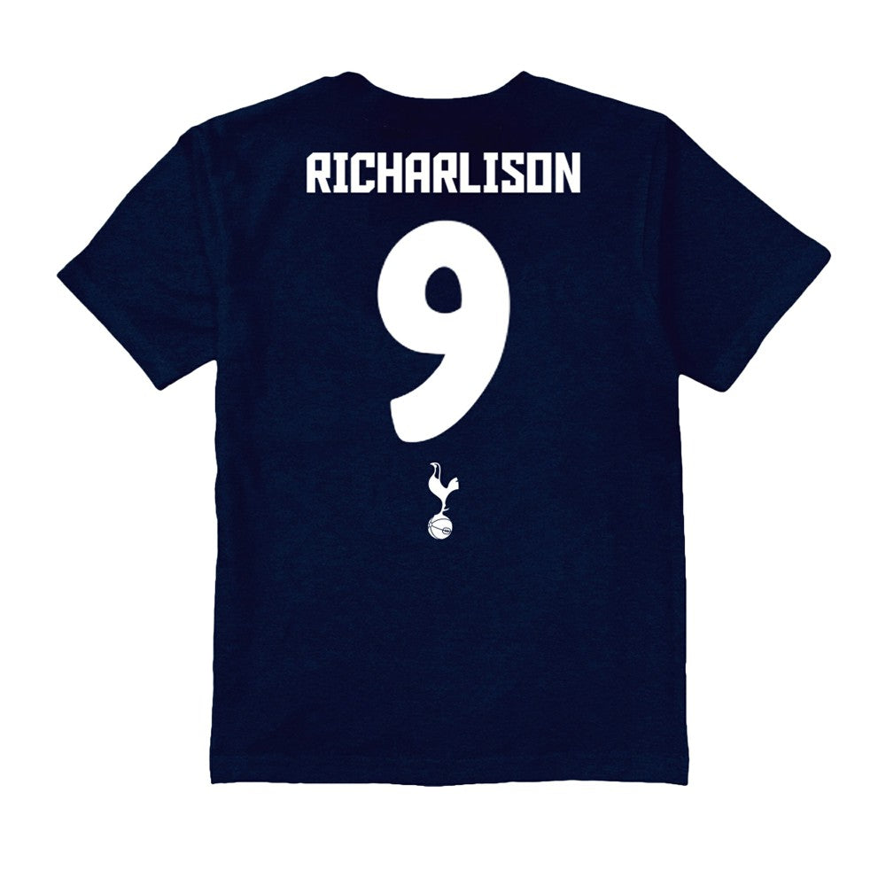 Richarlison Tottenham Hotspur Vive La Fete Youth Player Name & Number Chilena Style T-Shirt Sale - Navy