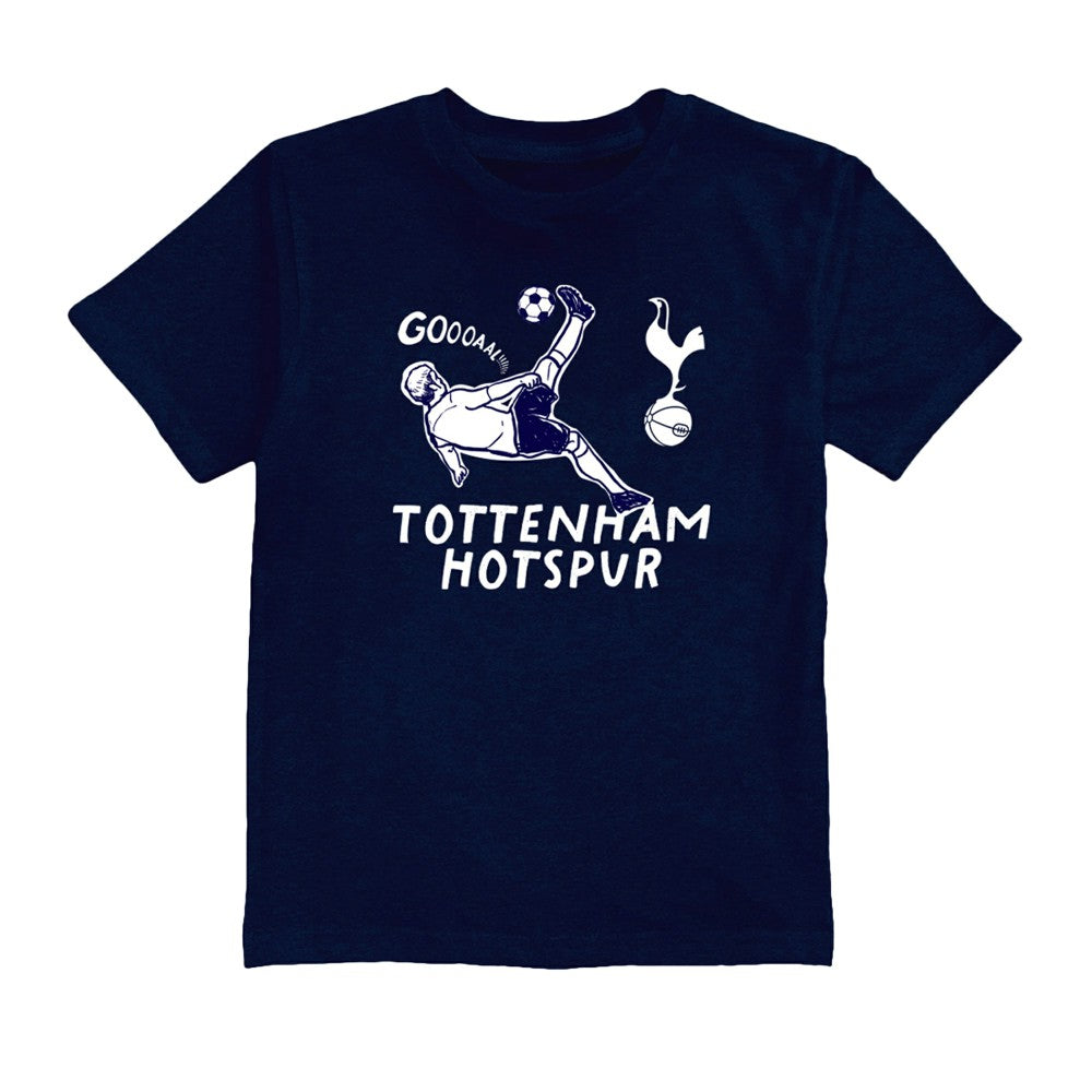Cristian Romero Tottenham Hotspur Vive La Fete Youth Player Name & Number Chilena Style T-Shirt Sale - Navy