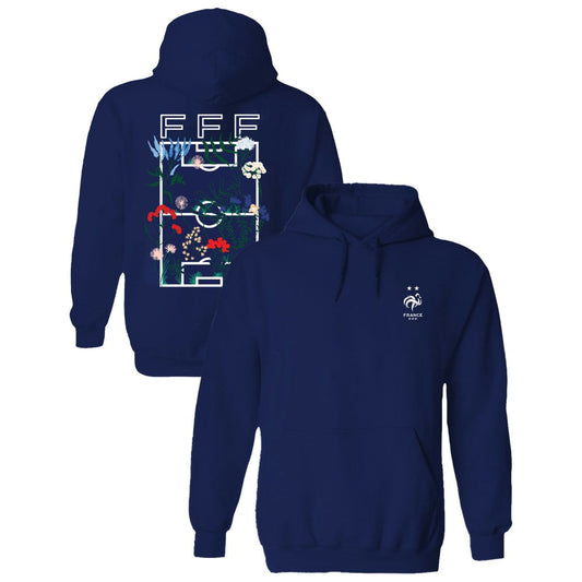 France National Team Vive La Fete Women's Soccer Field Fleece Hood for sale - Navy