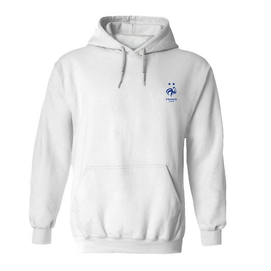 France National Team Vive La Fete Women's Color Badge Fleece Hoodie for sale - White