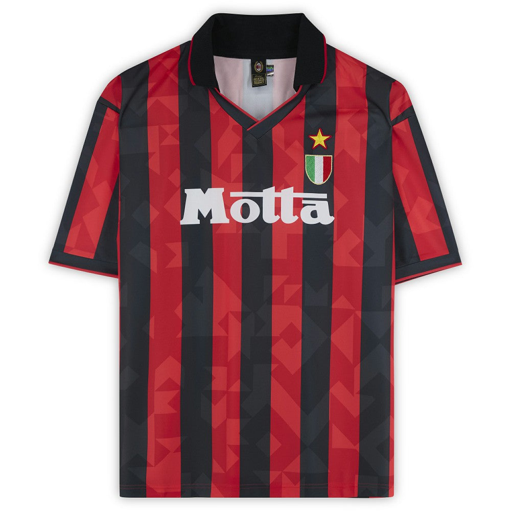 Andriy Shevchenko AC Milan Autographed 1994 Red/Black Home Jersey  on sale - Icons