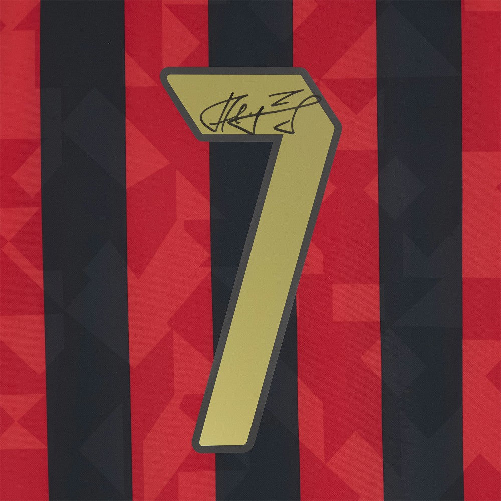 Andriy Shevchenko AC Milan Autographed 1994 Red/Black Home Jersey  on sale - Icons