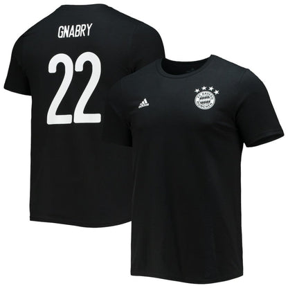Serge Gnabry Bayern Munich Amplifier Name & Number T-Shirt on sale - Black