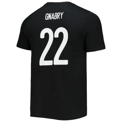 Serge Gnabry Bayern Munich Amplifier Name & Number T-Shirt on sale - Black