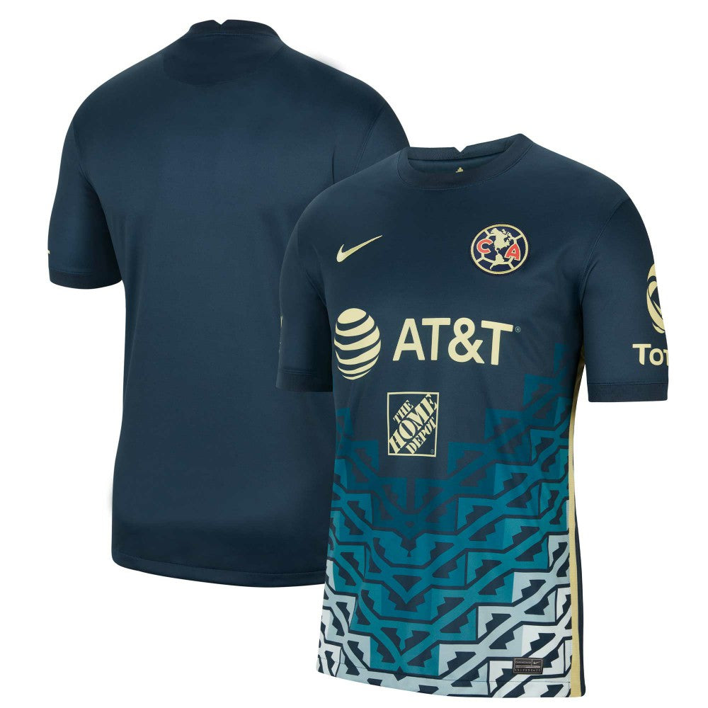 Club America Youth 2021/22 Away Breathe Stadium Replica Jersey Discount - Navy