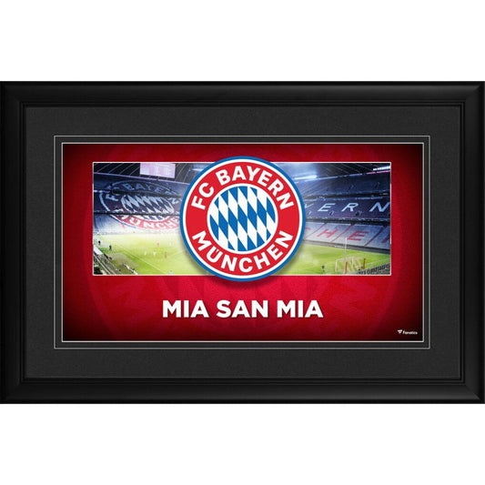 Bayern Munich Framed 10" x 18" Team Logo Panoramic Photograph