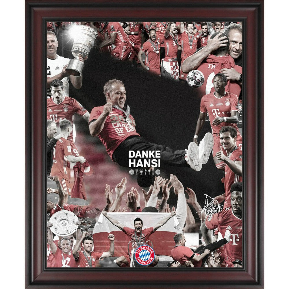 Bayern Munich Framed 16" x 20" Danke Hansi Commemorative Photograph