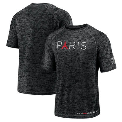 Paris Saint-Germain Tower Space-Dye Raglan T-Shirt on sale - Black