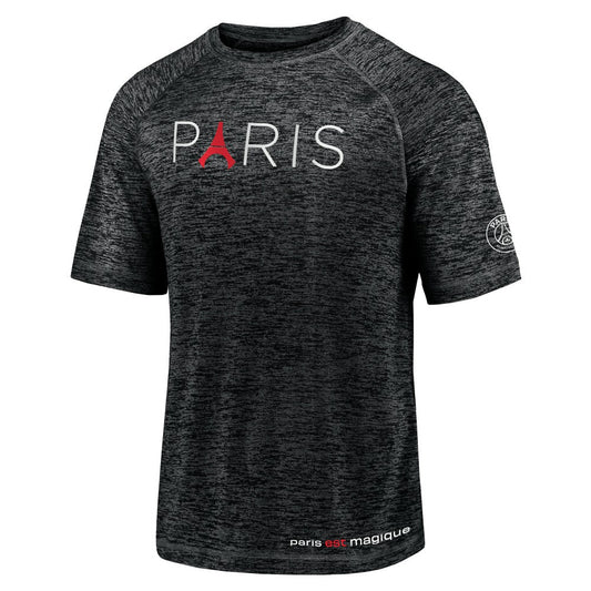 Paris Saint-Germain Tower Space-Dye Raglan T-Shirt on sale - Black