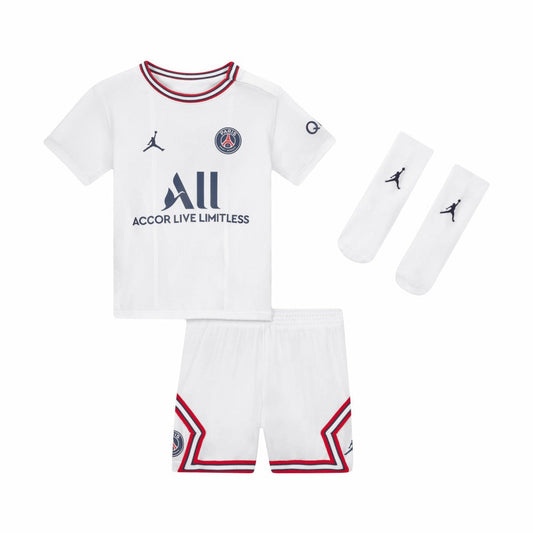Paris Saint-Germain Jordan Brand Infant 2022/23 Fourth Stadium Kit Set on sale - White