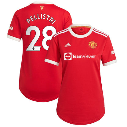 Facundo Pellistri Manchester United Women's 2021/22 Home Replica Player Jersey Discount - Red