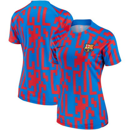 Barcelona Women's 2022/23 Pre-Match Home Performance Top on sale - Blue
