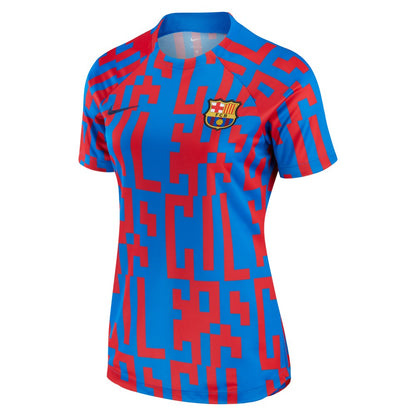 Barcelona Women's 2022/23 Pre-Match Home Performance Top on sale - Blue