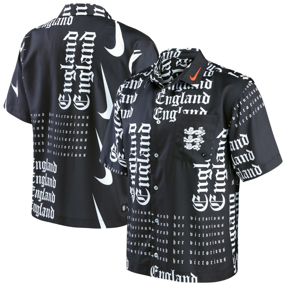 England Women's National Team Button-Up Shirt for sale - Black