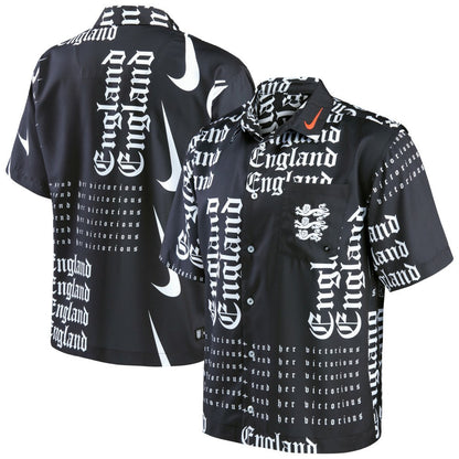 England Women's National Team Button-Up Shirt for sale - Black