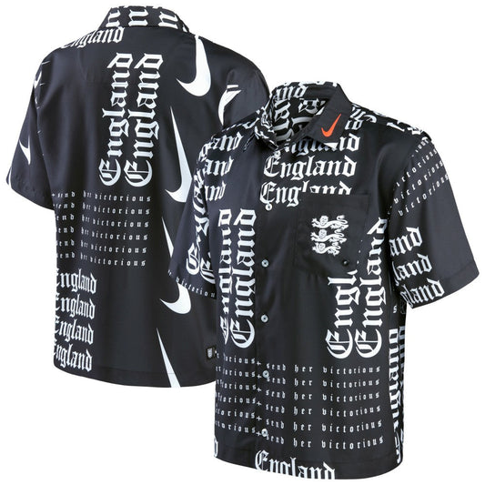 England Women's National Team Button-Up Shirt for sale - Black