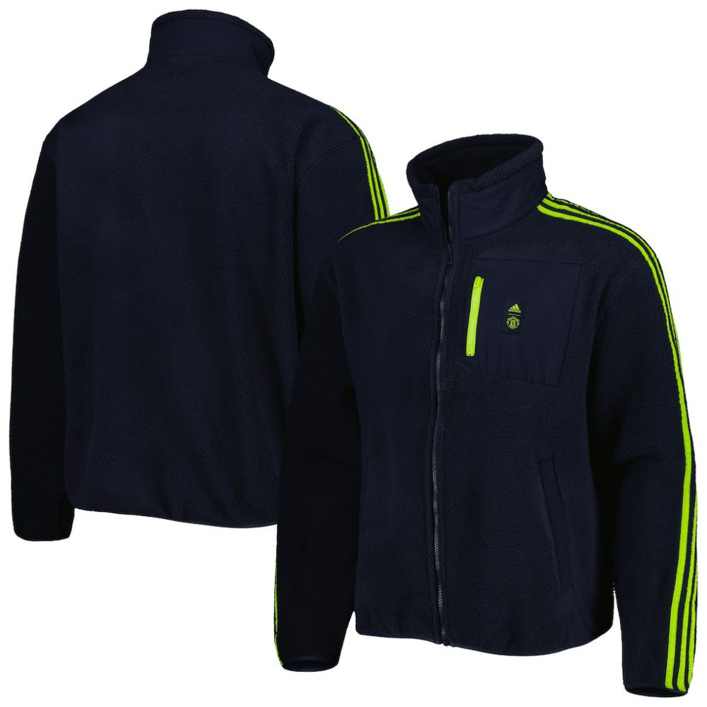 Manchester United Lifestyler Fleece Full-Zip Jacket Discount - Navy