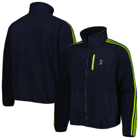 Manchester United Lifestyler Fleece Full-Zip Jacket Discount - Navy