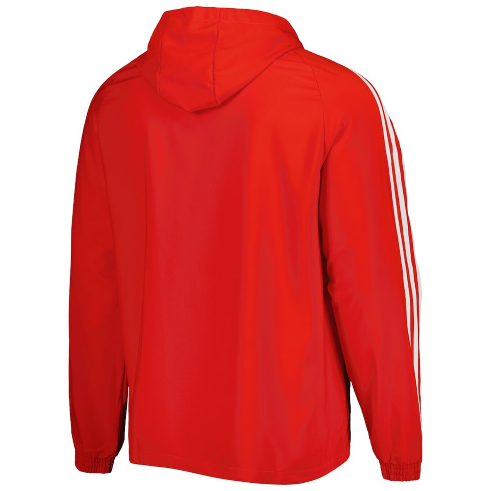 Bayern Munich DNA Raglan Full-Zip Hoodie Windbreaker Jacket on sale - Red
