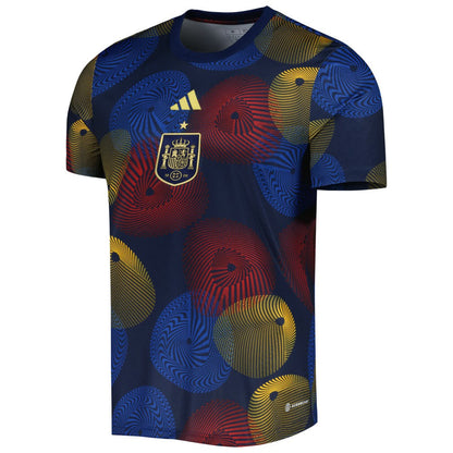 Spain National Team 2022 AEROREADY Pre-Match Top for sale - Navy