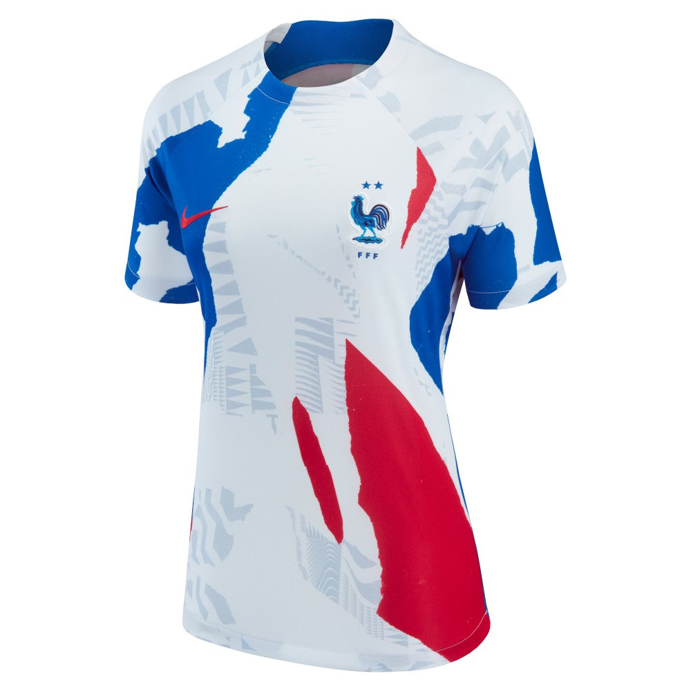 France National Team Women's 2022 Pre-Match Top for sale - White