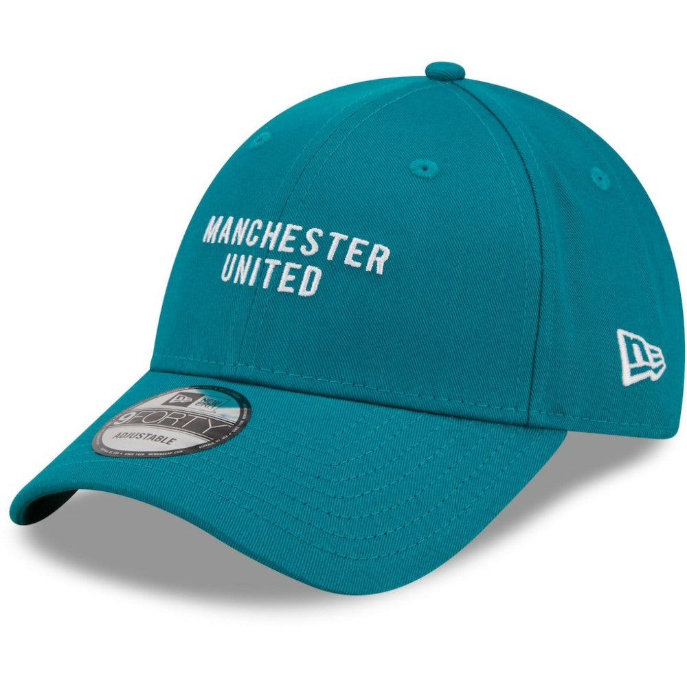 Manchester United New Era Seasonal 9FORTY Adjustable Hat Discount - Turquoise
