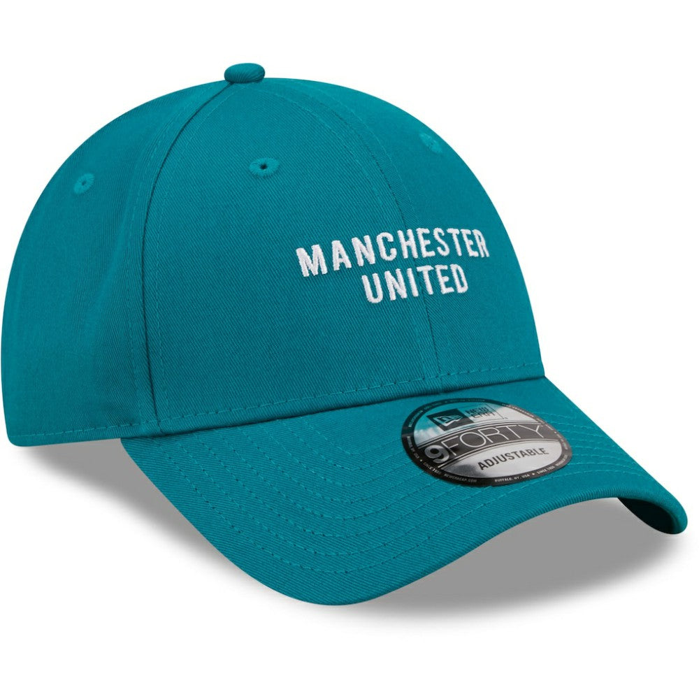 Manchester United New Era Seasonal 9FORTY Adjustable Hat Discount - Turquoise