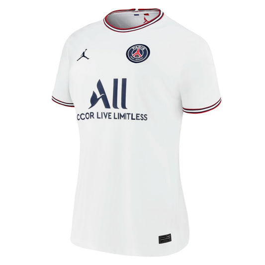 Kylian Mbappé Paris Saint-Germain Jordan Brand Women's 2021/22 Fourth Replica Jersey on sale - White