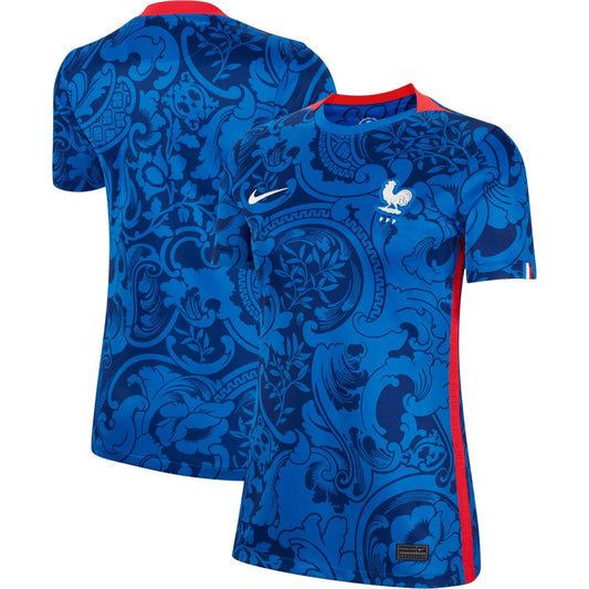 France Women's National Team Women's 2022/23 Home Replica Blank Jersey for sale - Blue