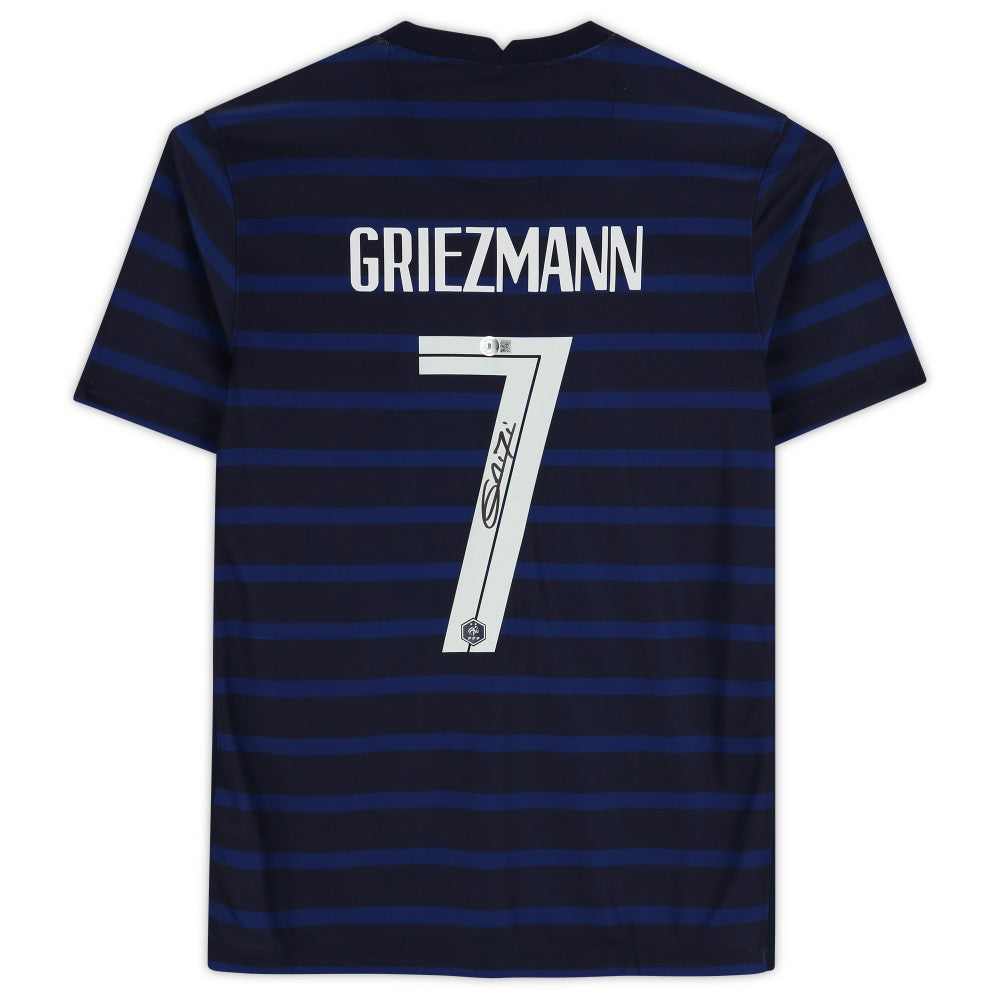 Antoine Griezmann France Autographed Blue Jersey