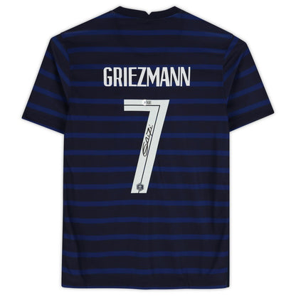 Antoine Griezmann France Autographed Blue Jersey